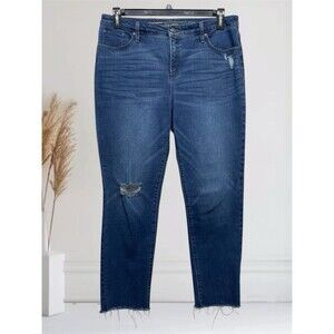 Chico's SO Slimming Girlfriend Slim Leg Ankle Women’s Sz 2R (12R) High-Rise Jean